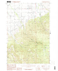 WHEELER MOUNTAIN, MT HISTORICAL MAP GEOP