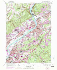 PITTSTON, PA HISTORICAL MAP GEOPDF 7.5X7