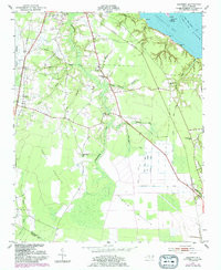 HACKNEY, NC HISTORICAL MAP GEOPDF 7.5X7.