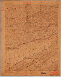 JONESVILLE, KY-VA-TN HISTORICAL MAP GEOP