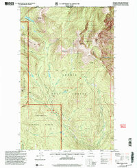 HURLEY PEAK, WA HISTORICAL MAP GEOPDF 7.