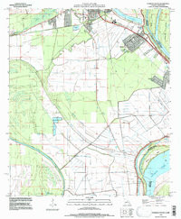 FERRIDAY SOUTH, LA-MS HISTORICAL MAP GEO