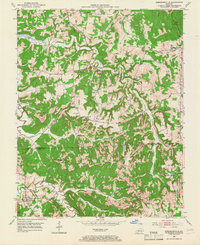 KIRKMANSVILLE, KY HISTORICAL MAP GEOPDF