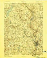WATERBURY, CT HISTORICAL MAP GEOPDF 15X1