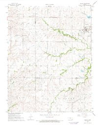 GRIDLEY, KS HISTORICAL MAP GEOPDF 7.5X7.