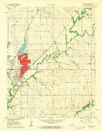 AUGUSTA, KS HISTORICAL MAP GEOPDF 7.5X7.