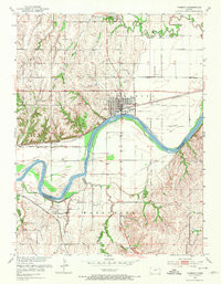 WAMEGO, KS HISTORICAL MAP GEOPDF 7.5X7.5