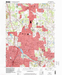 HUDSON, OH HISTORICAL MAP GEOPDF 7.5X7.5