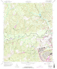 OVERHILLS, NC HISTORICAL MAP GEOPDF 7.5X