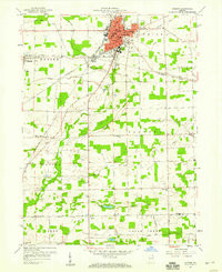 AUBURN, IN HISTORICAL MAP GEOPDF 7.5X7.5