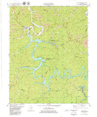 BUCKHORN, KY HISTORICAL MAP GEOPDF 7.5X7