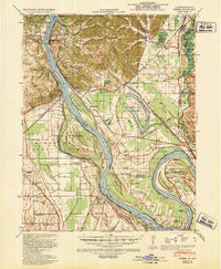 THEBES, IL-MO HISTORICAL MAP GEOPDF 15X1