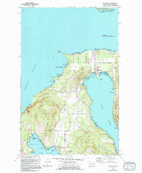 EASTSOUND, WA HISTORICAL MAP GEOPDF 7.5X