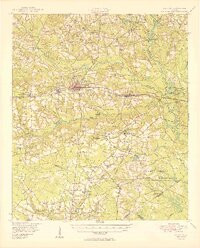 CLAXTON, GA HISTORICAL MAP GEOPDF 15X15