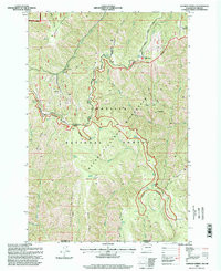 GODMAN SPRING, WA-OR HISTORICAL MAP GEOP