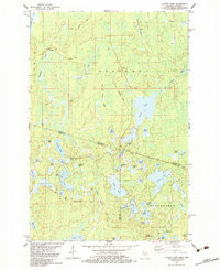 CHANEY LAKE, MI-WI HISTORICAL MAP GEOPDF