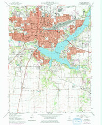 DECATUR, IL HISTORICAL MAP GEOPDF 7.5X7.