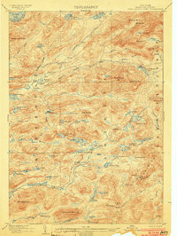 WEST CANADA LAKES, NY HISTORICAL MAP GEO