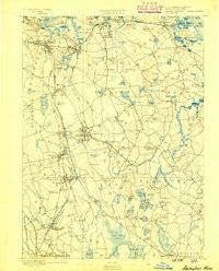 ABINGTON, MA HISTORICAL MAP GEOPDF 15X15