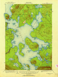 MOOSEHEAD LAKE, ME HISTORICAL MAP GEOPDF