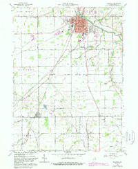 BLUFFTON, IN HISTORICAL MAP GEOPDF 7.5X7