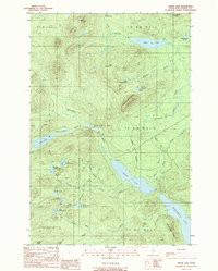 CHASE LAKE, ME HISTORICAL MAP GEOPDF 7.5