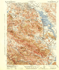 PETALUMA, CA HISTORICAL MAP GEOPDF 15X15