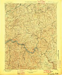 KANAWHA FALLS, WV HISTORICAL MAP GEOPDF