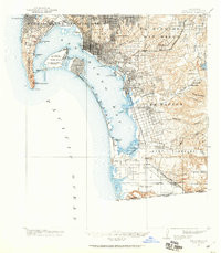 SAN DIEGO, CA HISTORICAL MAP GEOPDF 15X1