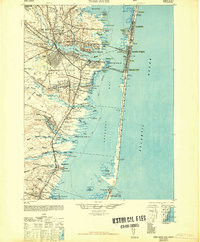 TOMS RIVER, NJ HISTORICAL MAP GEOPDF 15X