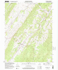 MONTEREY, VA-WV HISTORICAL MAP GEOPDF 7.