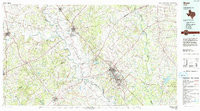 BRYAN, TX HISTORICAL MAP GEOPDF 30X60 GR