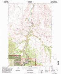 RICEVILLE, MT HISTORICAL MAP GEOPDF 7.5X