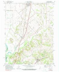 OAKTOWN, IN-IL HISTORICAL MAP GEOPDF 7.5