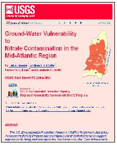 NITRATE CONTAMINATION MIDATLANTIC REGION