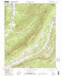 CATAWBA, VA HISTORICAL MAP GEOPDF 7.5X7.