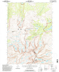 CLOUD PEAK, WY HISTORICAL MAP GEOPDF 7.5