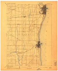 RACINE, WI HISTORICAL MAP GEOPDF 15X15 G