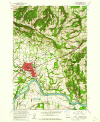 NEWBERG, OR HISTORICAL MAP GEOPDF 7.5X7.