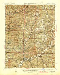 BRADLEYVILLE, MO HISTORICAL MAP GEOPDF 1