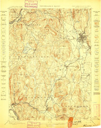 KEENE, NH-VT HISTORICAL MAP GEOPDF 15X15
