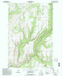 TEXAS RIDGE, ID HISTORICAL MAP GEOPDF 7.