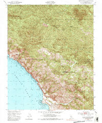 BURRO MOUNTAIN, CA HISTORICAL MAP GEOPDF
