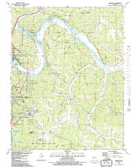 BAGNELL, MO HISTORICAL MAP GEOPDF 7.5X7.