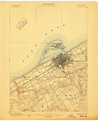 ERIE, PA HISTORICAL MAP GEOPDF 15X15 GRI