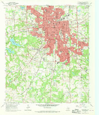 TYLER SOUTH, TX HISTORICAL MAP GEOPDF 7.
