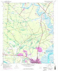 GEORGETOWN NORTH, SC HISTORICAL MAP GEOP
