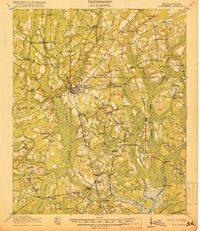 WALTERBORO, SC HISTORICAL MAP GEOPDF 15X