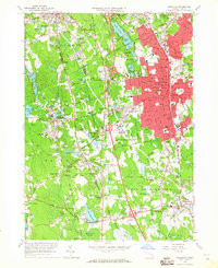 BROCKTON, MA HISTORICAL MAP GEOPDF 7.5X7