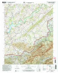 DAVY CROCKETT LAKE, TN-NC HISTORICAL MAP